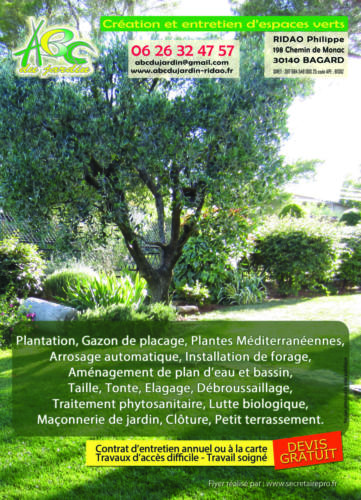 Flyer ABC du Jardin