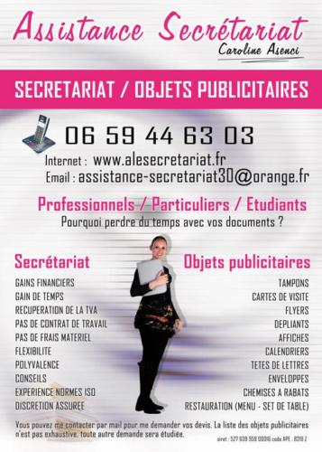 Flyer Assistance Secrétariat